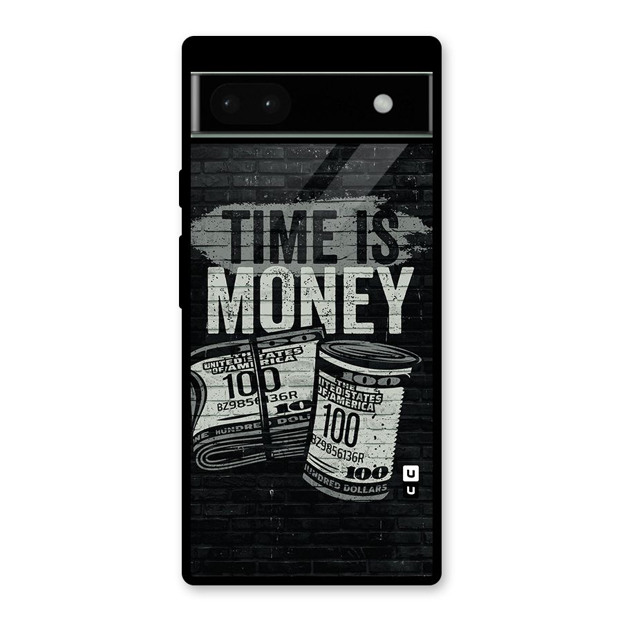 Time Is Money Glass Back Case for Google Pixel 6a