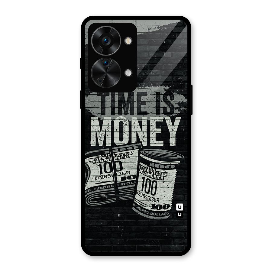 Time Is Money Glass Back Case for OnePlus Nord 2T