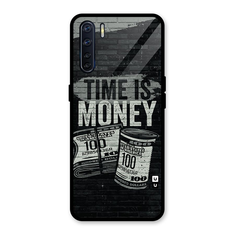 Time Is Money Glass Back Case for Oppo F15
