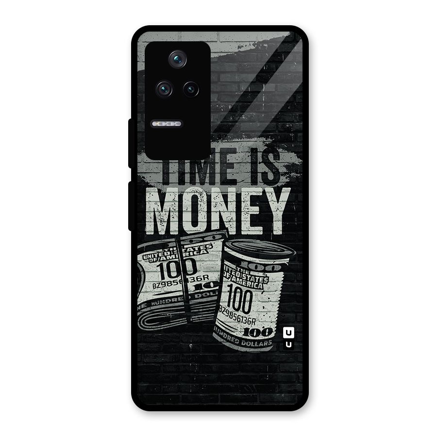 Time Is Money Glass Back Case for Poco F4 5G