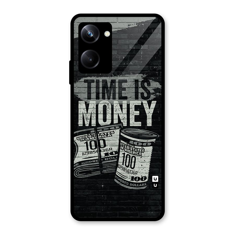 Time Is Money Glass Back Case for Realme 10 Pro