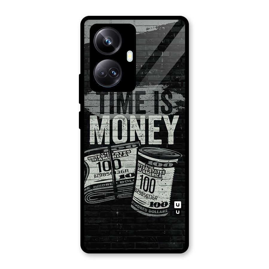 Time Is Money Glass Back Case for Realme 10 Pro Plus