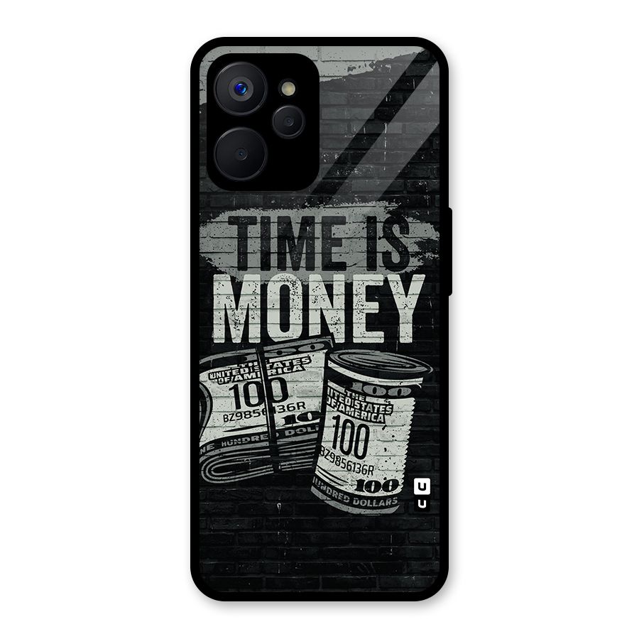 Time Is Money Glass Back Case for Realme 9i 5G