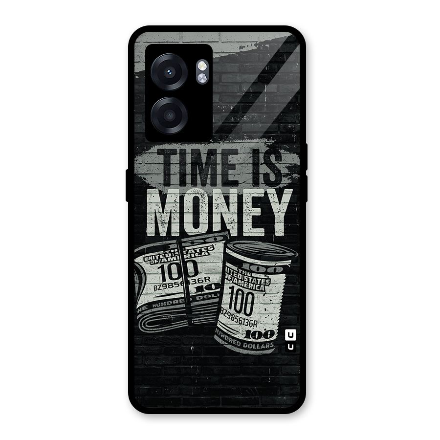 Time Is Money Glass Back Case for Realme Narzo 50 5G