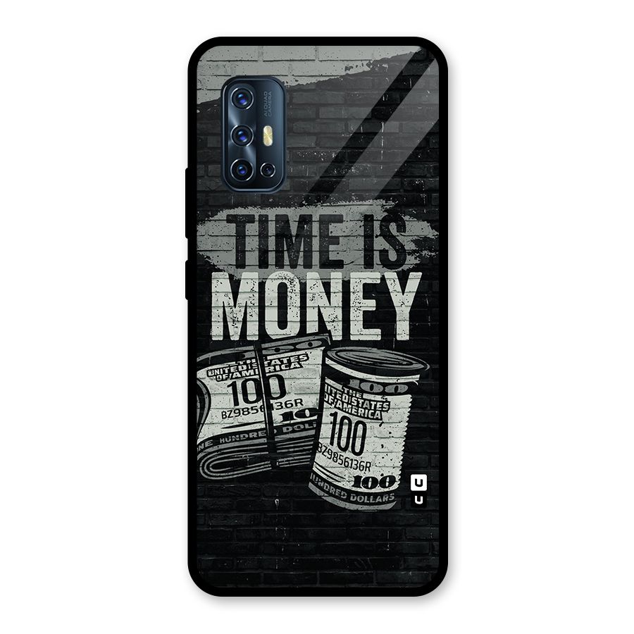 Time Is Money Glass Back Case for Vivo V17