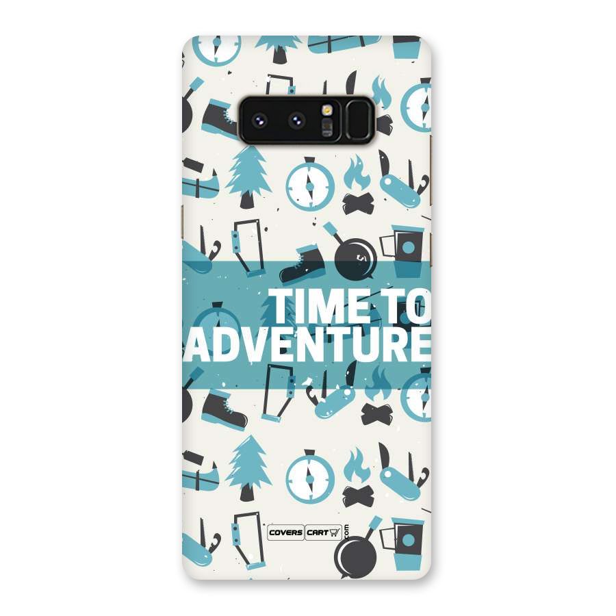 Time To Adventure Blazing Blue Back Case for Galaxy Note 8