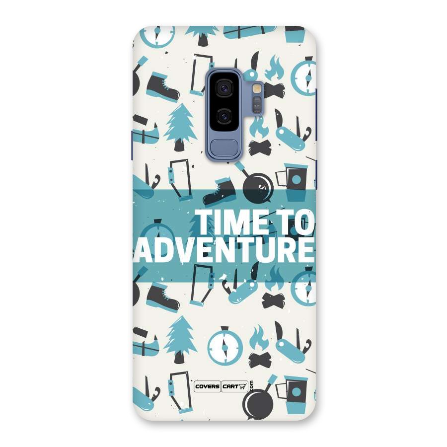 Time To Adventure Blazing Blue Back Case for Galaxy S9 Plus