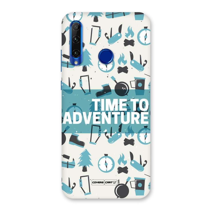 Time To Adventure Blazing Blue Back Case for Honor 20i