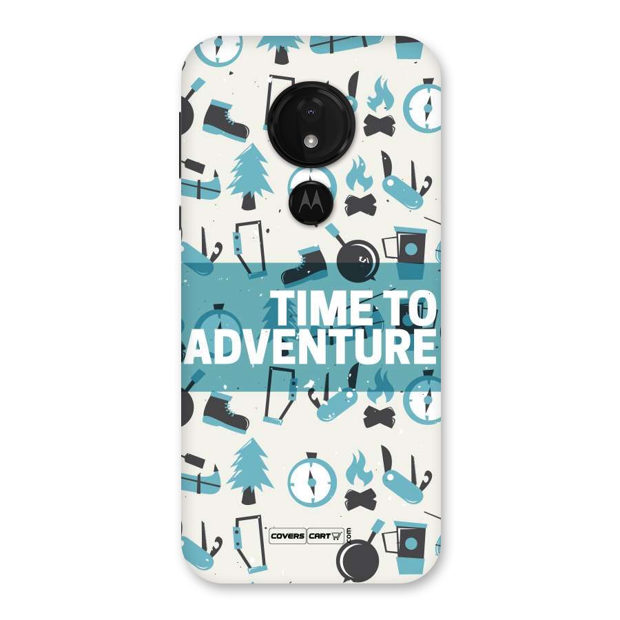 Time To Adventure Blazing Blue Back Case for Moto G7 Power