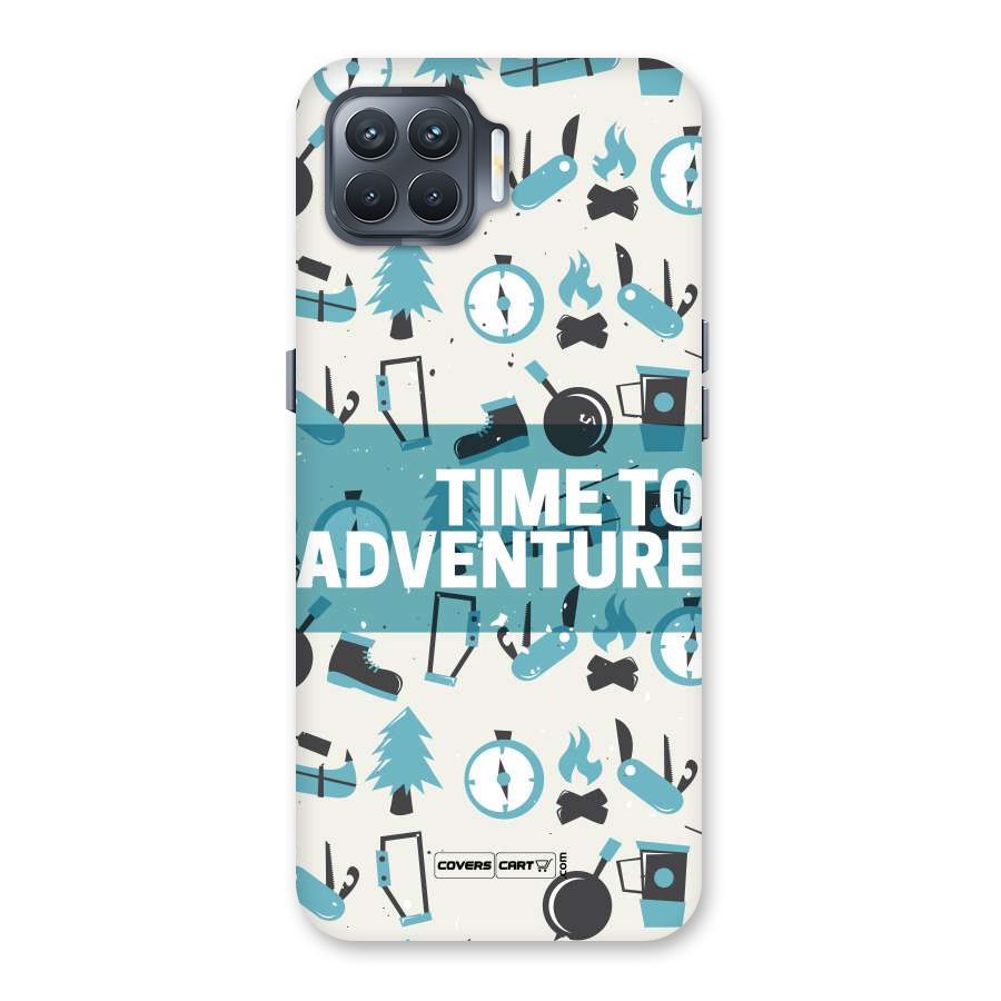 Time To Adventure Blazing Blue Back Case for Oppo F17 Pro