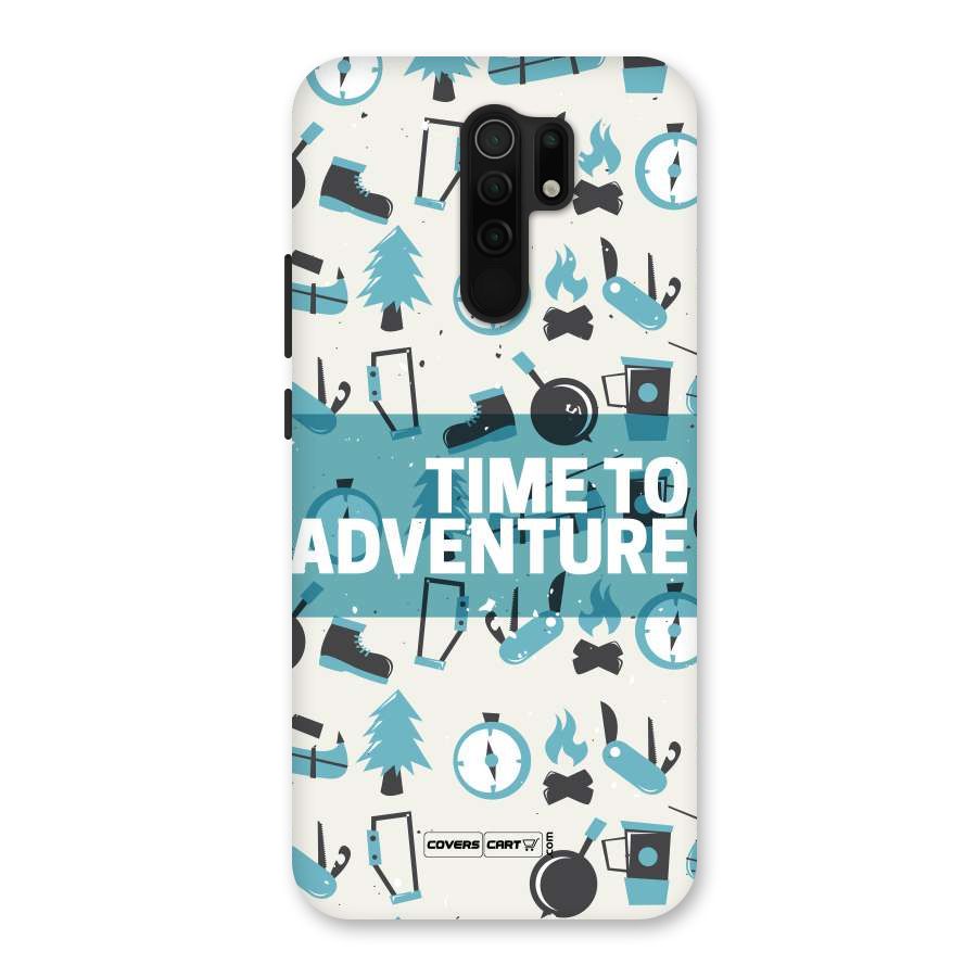 Time To Adventure Blazing Blue Back Case for Poco M2
