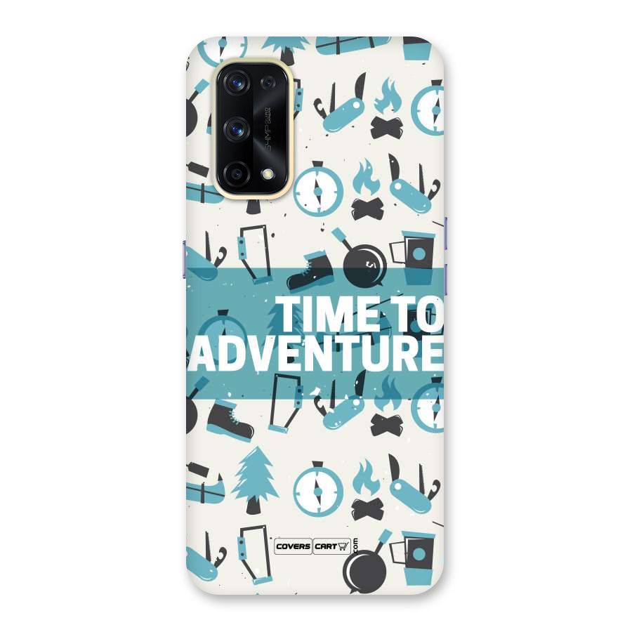 Time To Adventure Blazing Blue Glass Back Case for Realme X7 Pro