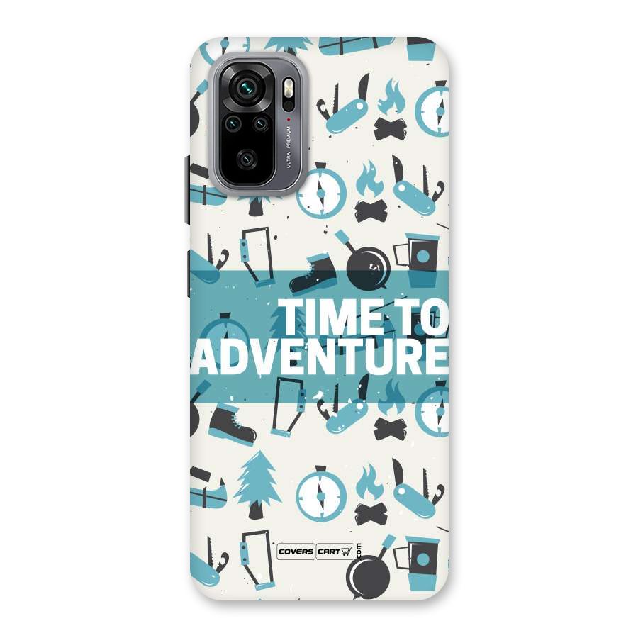 Time To Adventure Blazing Blue Back Case for Redmi Note 10
