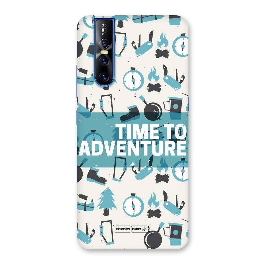 Time To Adventure Blazing Blue Back Case for Vivo V15 Pro