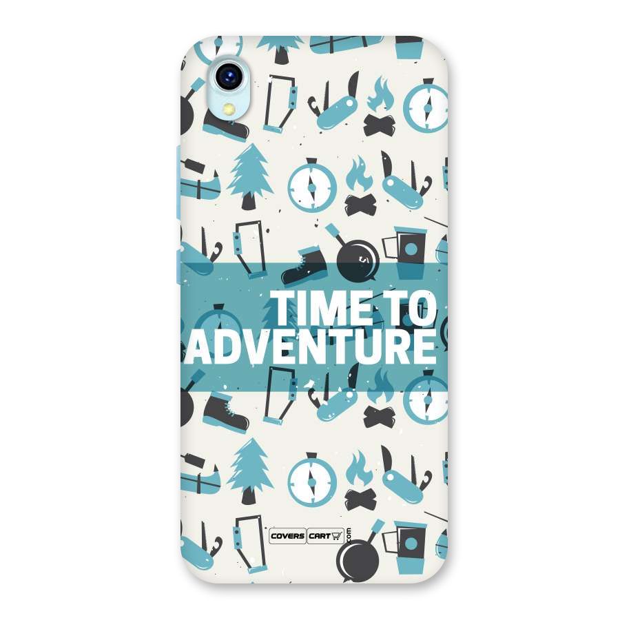 Time To Adventure Blazing Blue Back Case for Vivo Y1s
