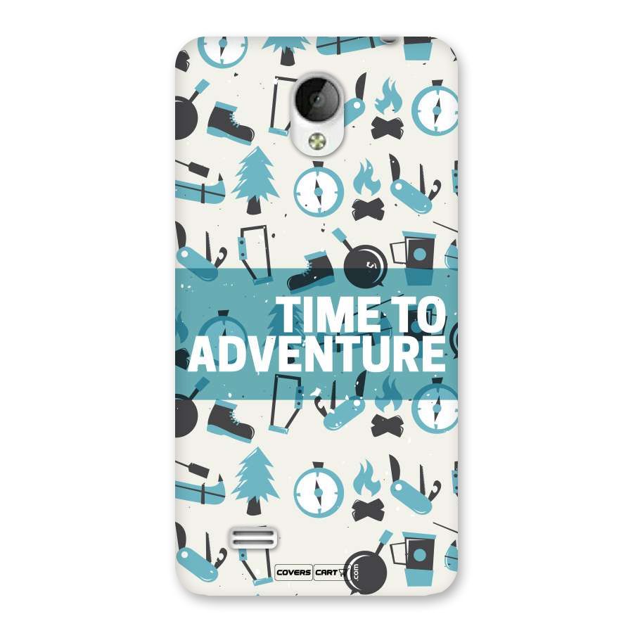 Time To Adventure Blazing Blue Back Case for Vivo Y21