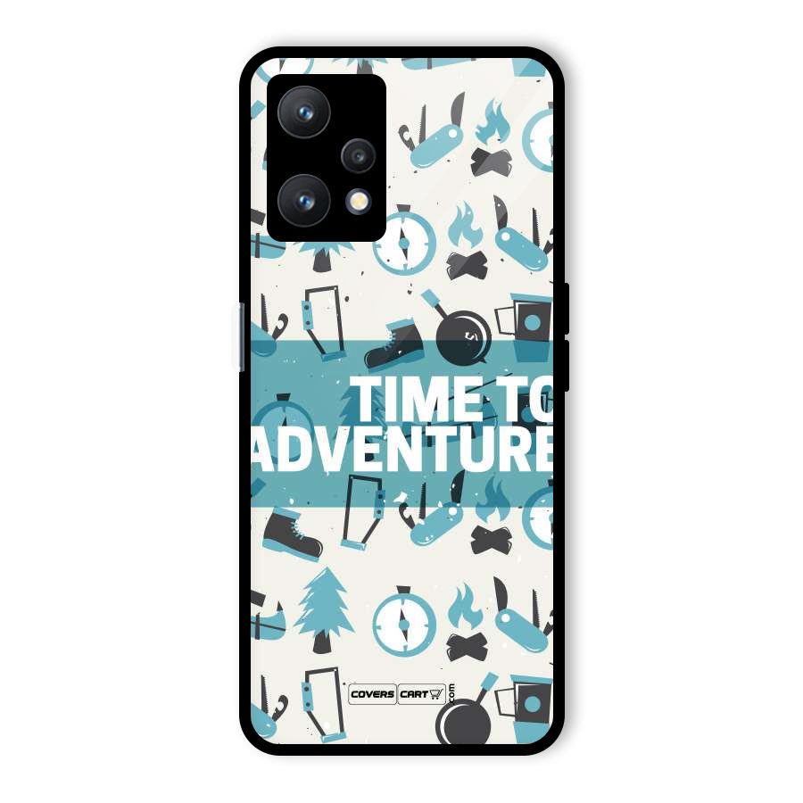 Time To Adventure Blazing Blue Glass Back Case for Realme 9 Pro 5G