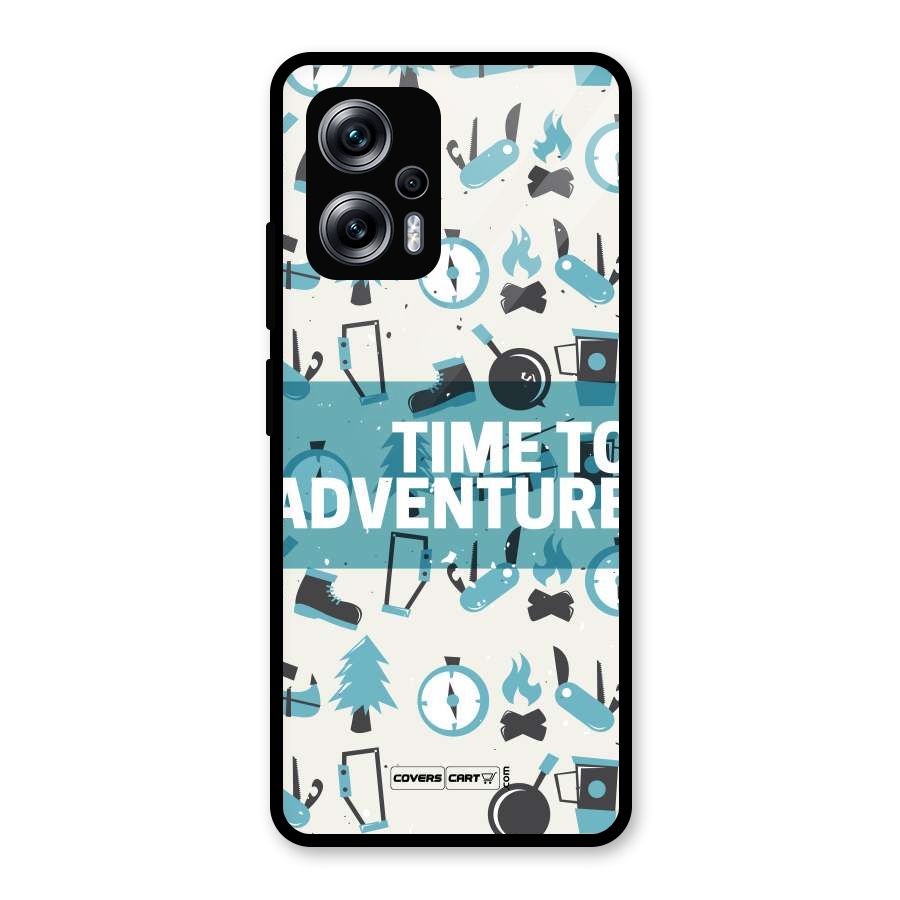 Time To Adventure Blazing Blue Glass Back Case for Redmi K50i