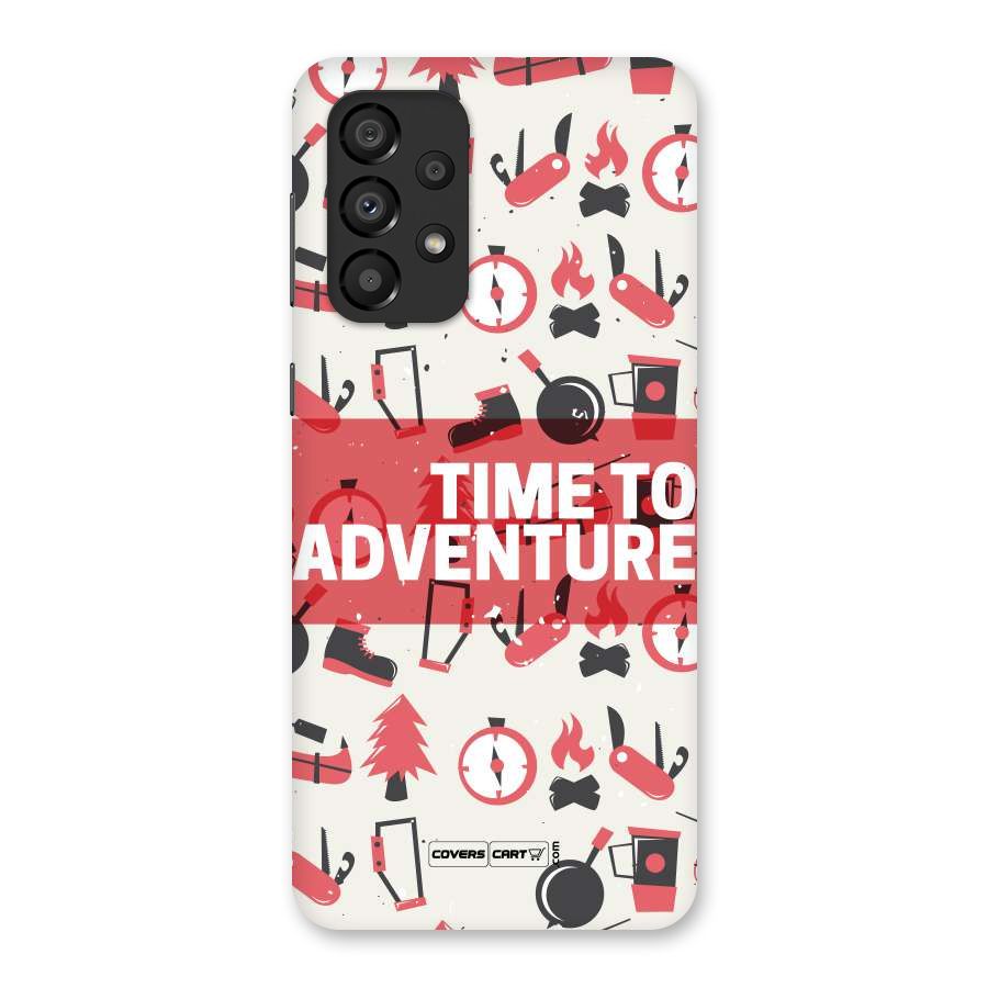 Time To Adventure Radiant Red Back Case for Galaxy A33 5G