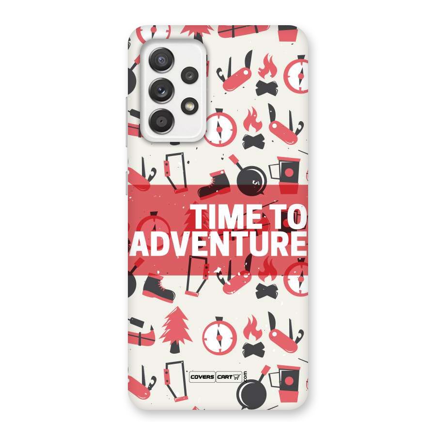 Time To Adventure Radiant Red Back Case for Galaxy A52