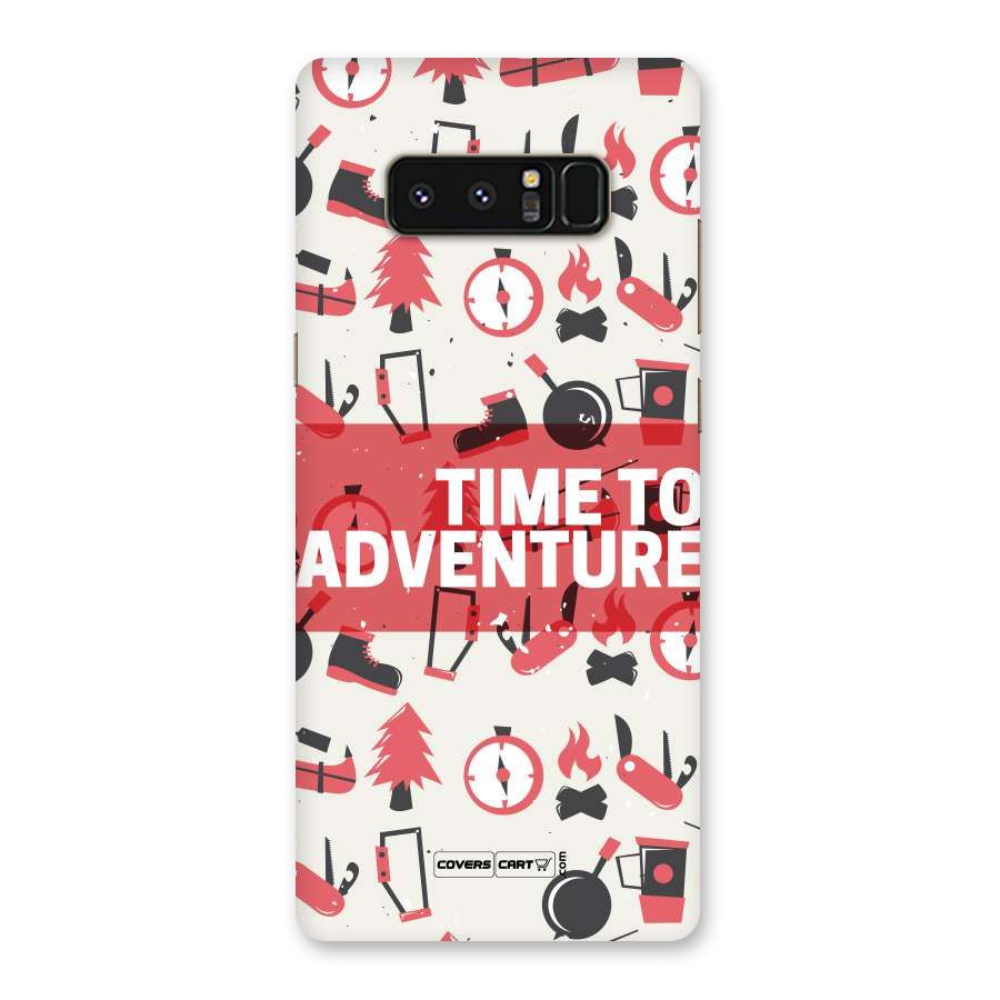 Time To Adventure Radiant Red Back Case for Galaxy Note 8