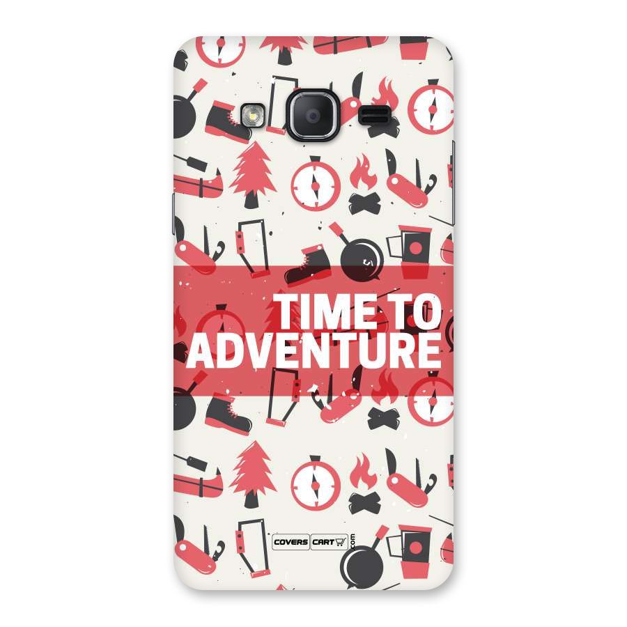 Time To Adventure Radiant Red Back Case for Galaxy On7 2015