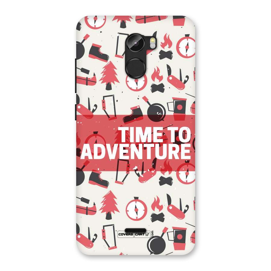 Time To Adventure Radiant Red Back Case for Gionee X1