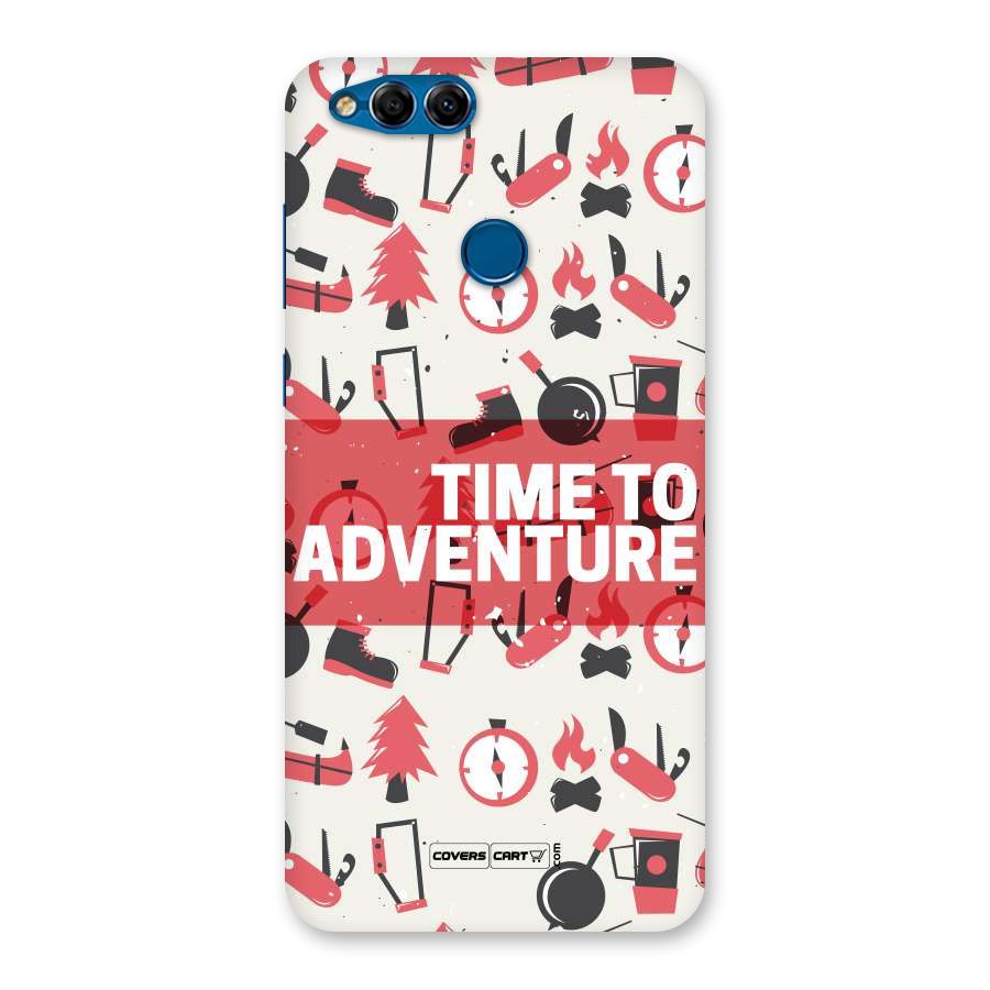 Time To Adventure Radiant Red Back Case for Honor 7X