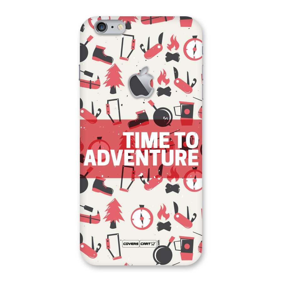 Time To Adventure Radiant Red Back Case for iPhone 6 Plus 6S Plus Logo Cut