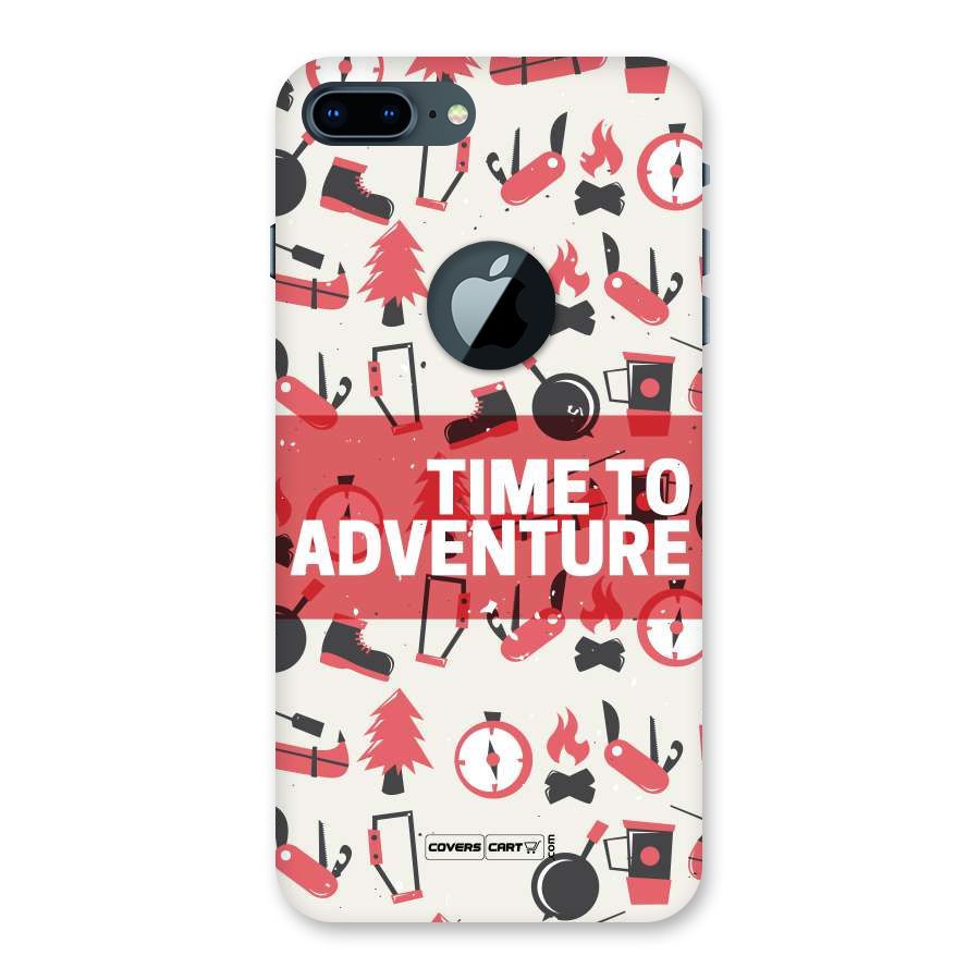 Time To Adventure Radiant Red Back Case for iPhone 7 Plus Logo Cut
