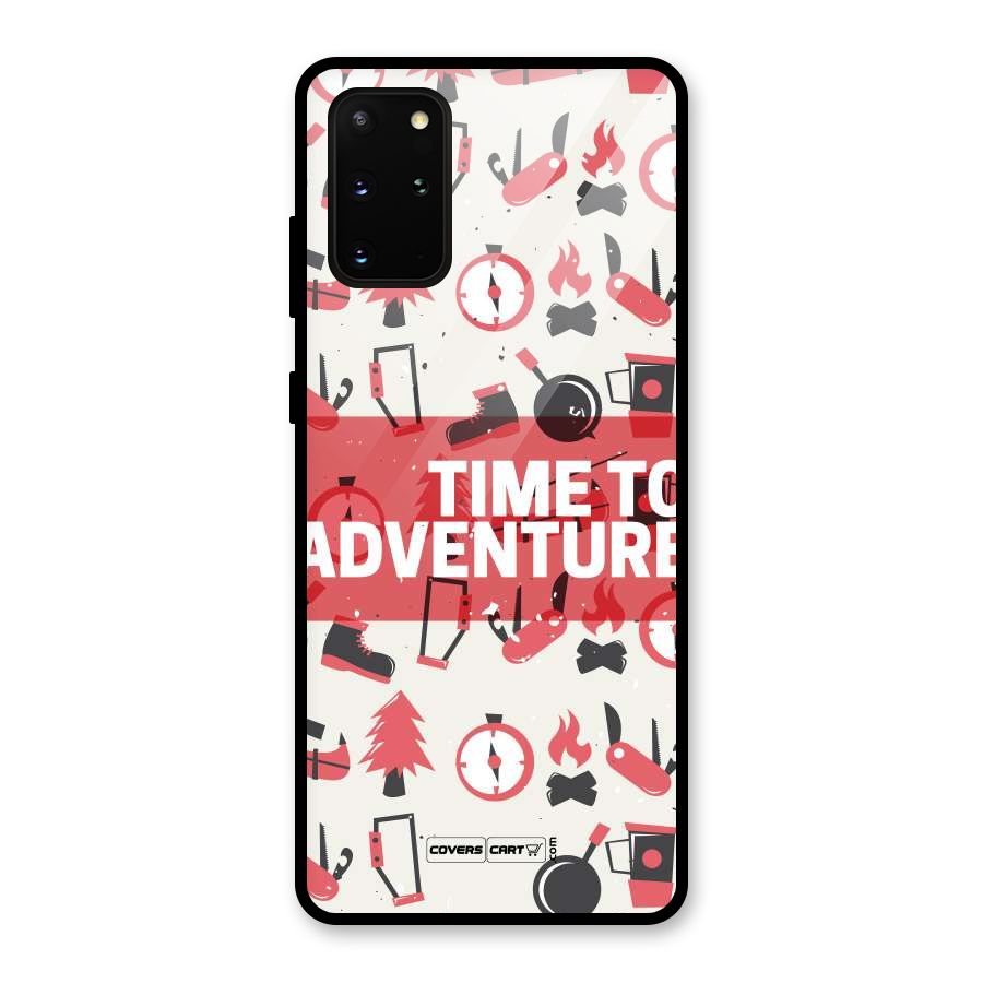 Time To Adventure Radiant Red Glass Back Case for Galaxy S20 Plus