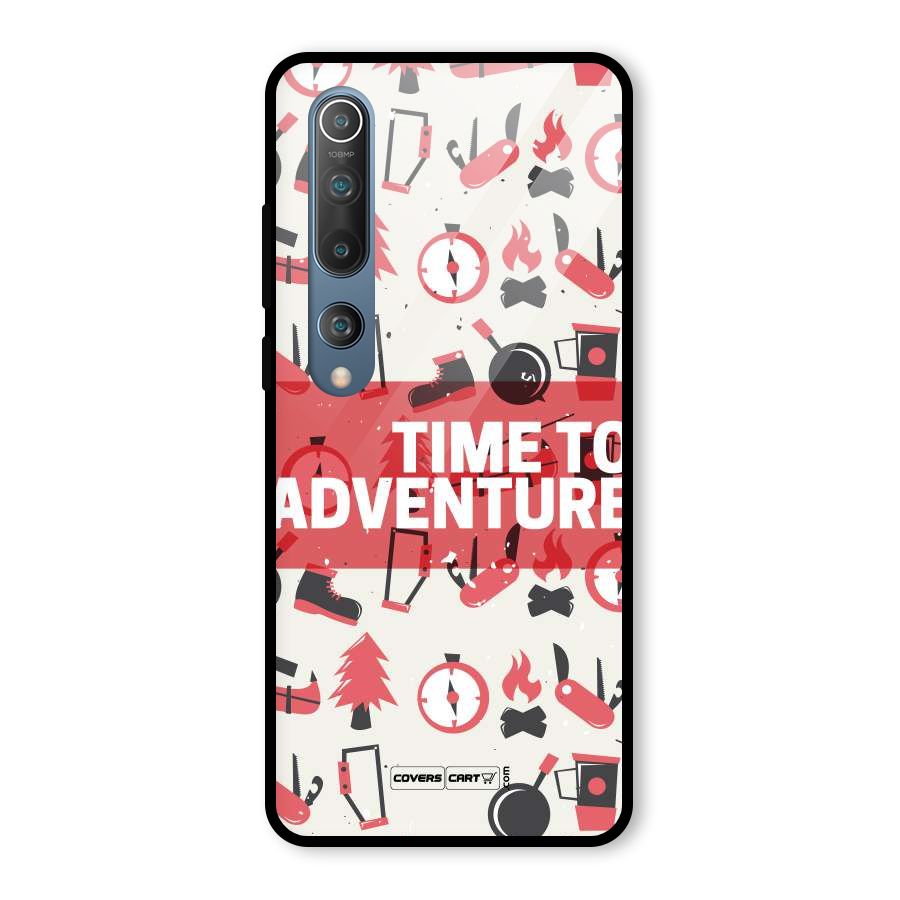 Time To Adventure Radiant Red Glass Back Case for Mi 10