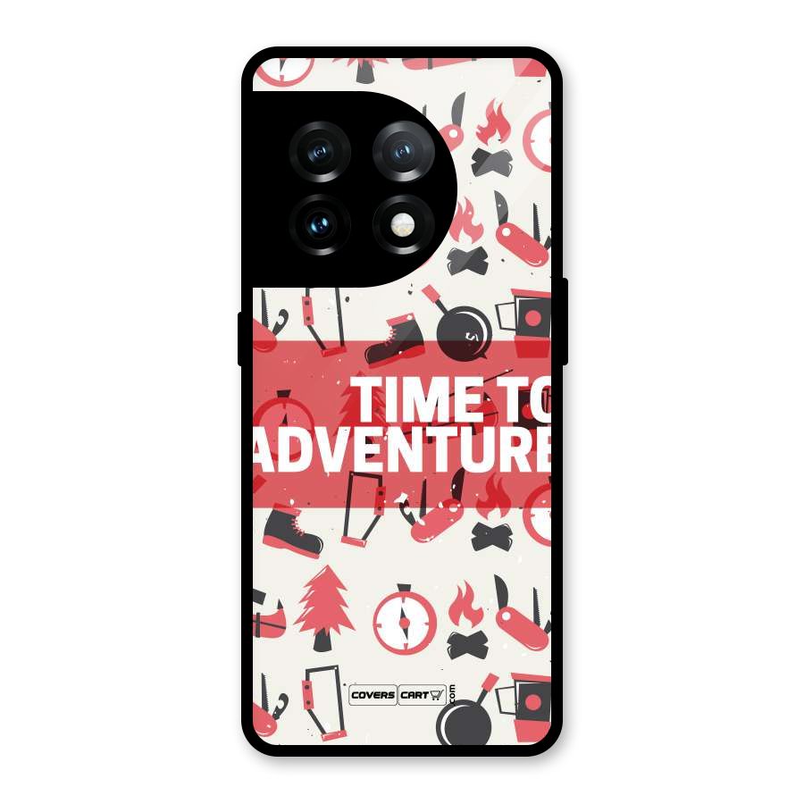 Time To Adventure Radiant Red Glass Back Case for OnePlus 11