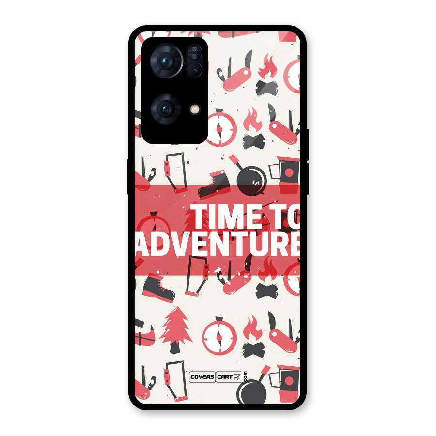 Time To Adventure Radiant Red Glass Back Case for Oppo Reno7 Pro 5G