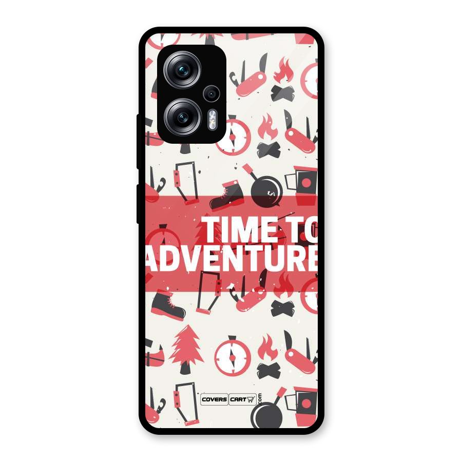 Time To Adventure Radiant Red Glass Back Case for Redmi K50i