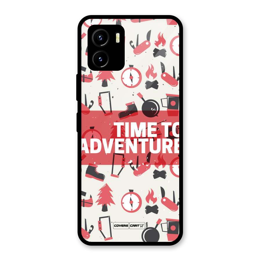 Time To Adventure Radiant Red Glass Back Case for Vivo Y15s