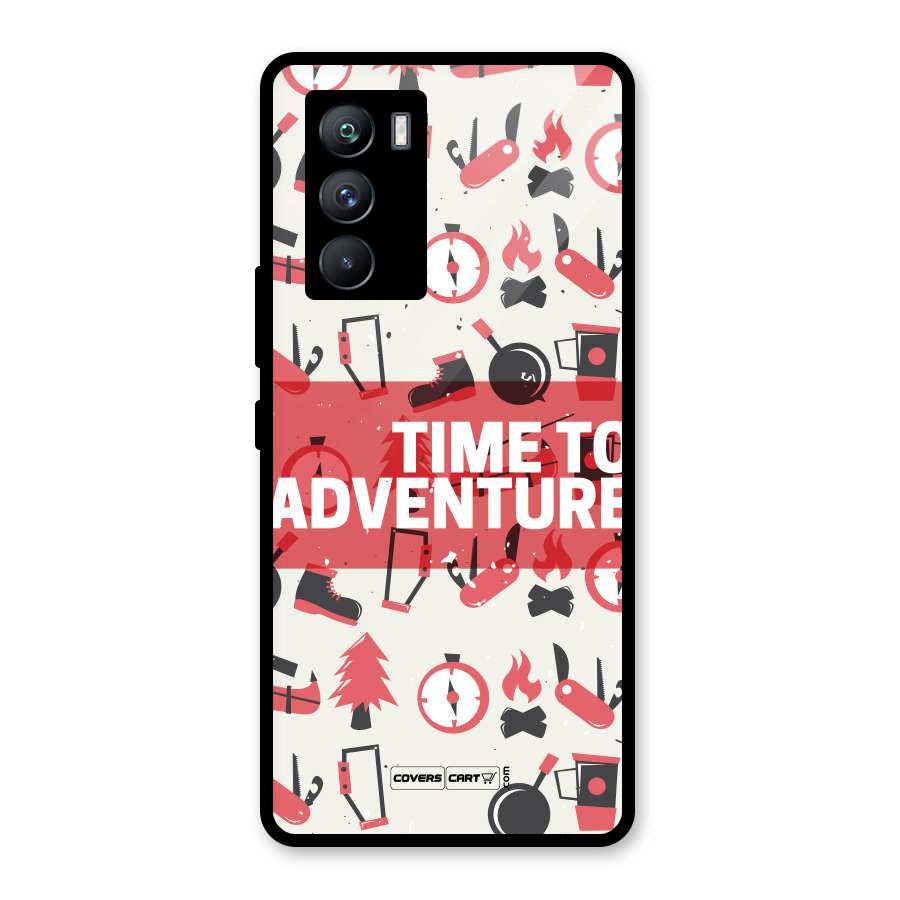 Time To Adventure Radiant Red Glass Back Case for Vivo iQOO 9 SE
