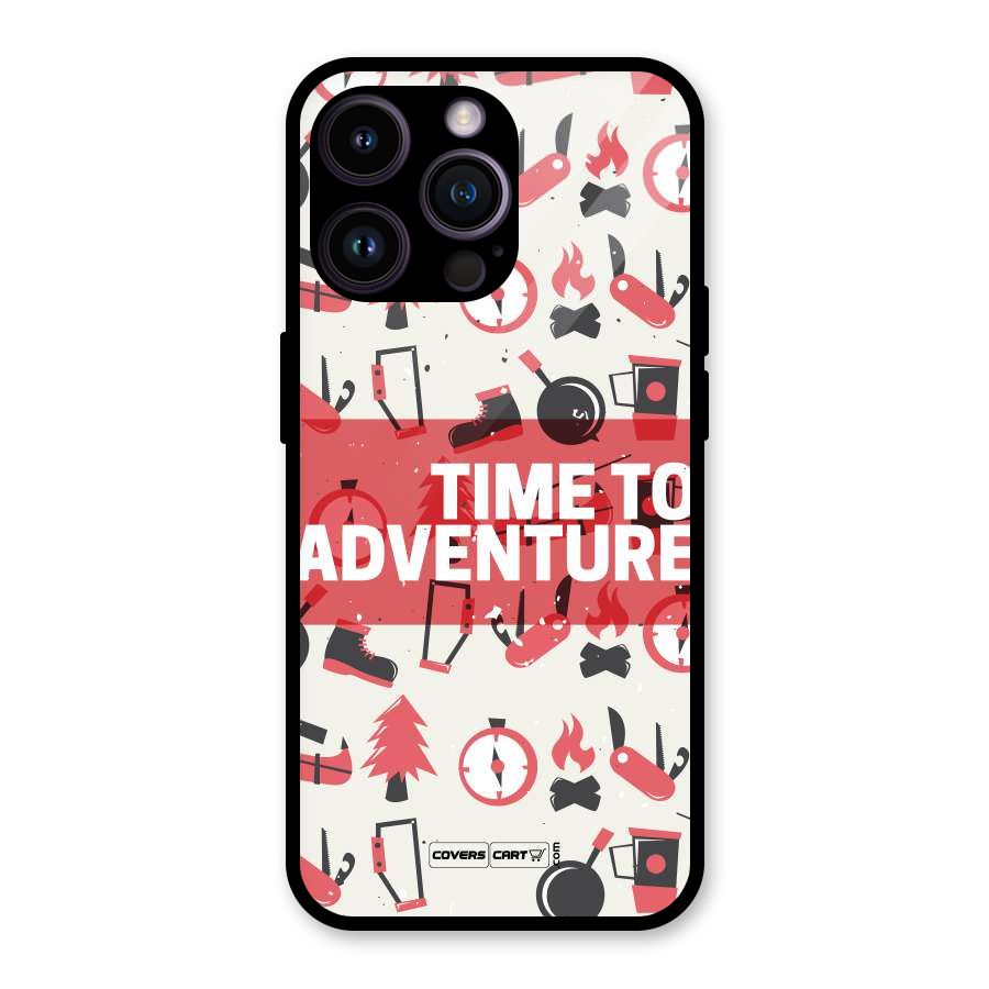 Time To Adventure Radiant Red Glass Back Case for iPhone 14 Pro Max