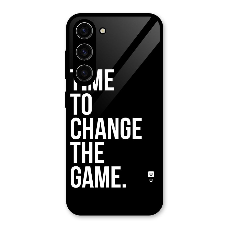 Time to Change the Game Glass Back Case for Galaxy S23