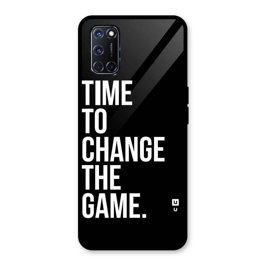 Time to Change the Game Glass Back Case for Oppo A52