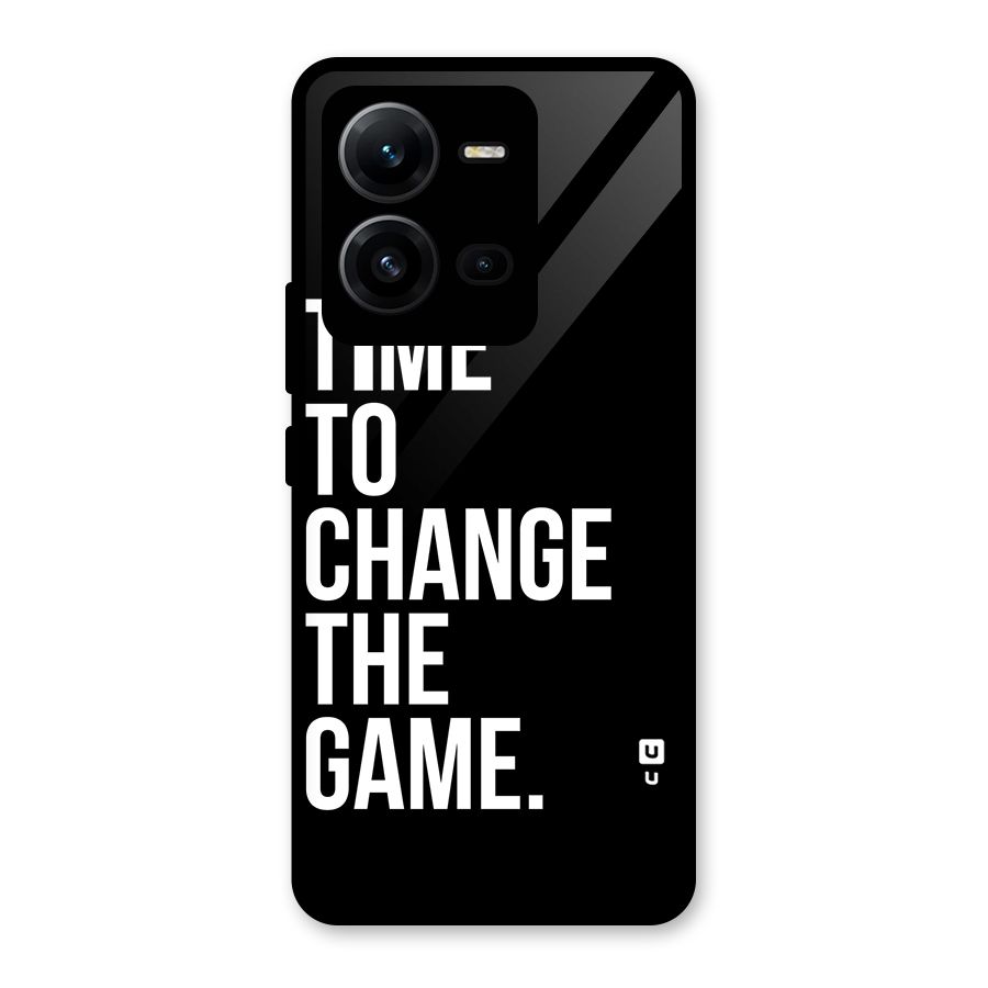 Time to Change the Game Glass Back Case for Vivo V25