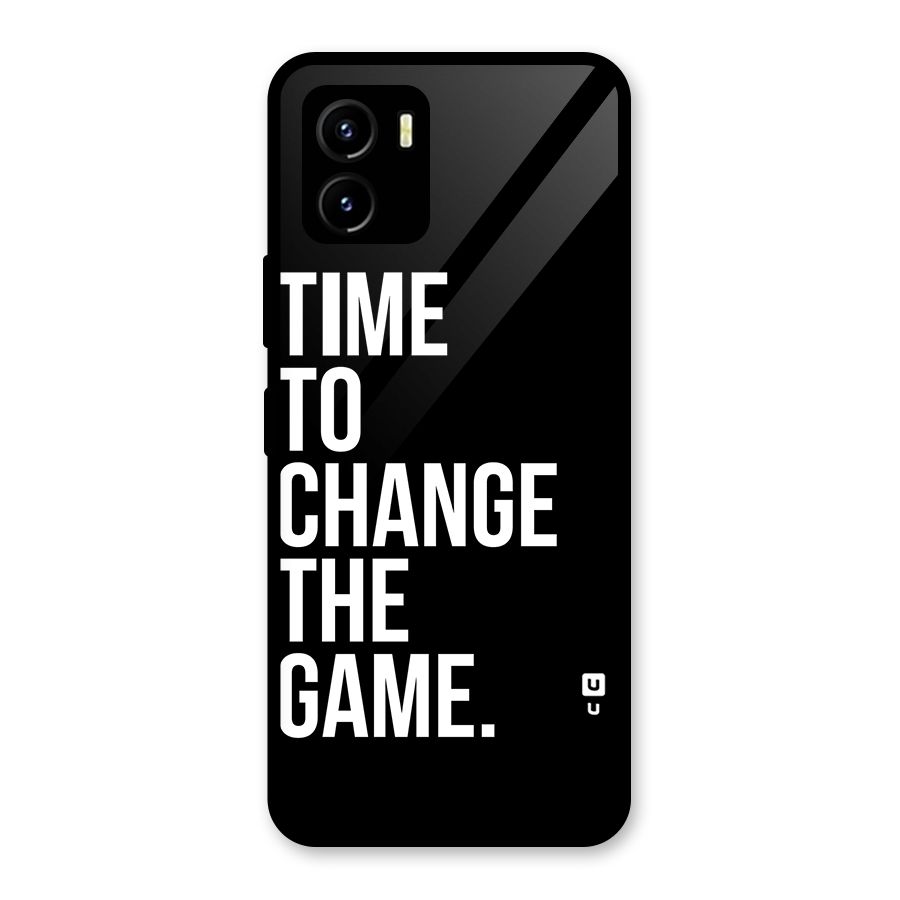 Time to Change the Game Glass Back Case for Vivo Y15s