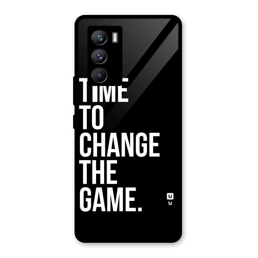 Time to Change the Game Glass Back Case for Vivo iQOO 9 SE