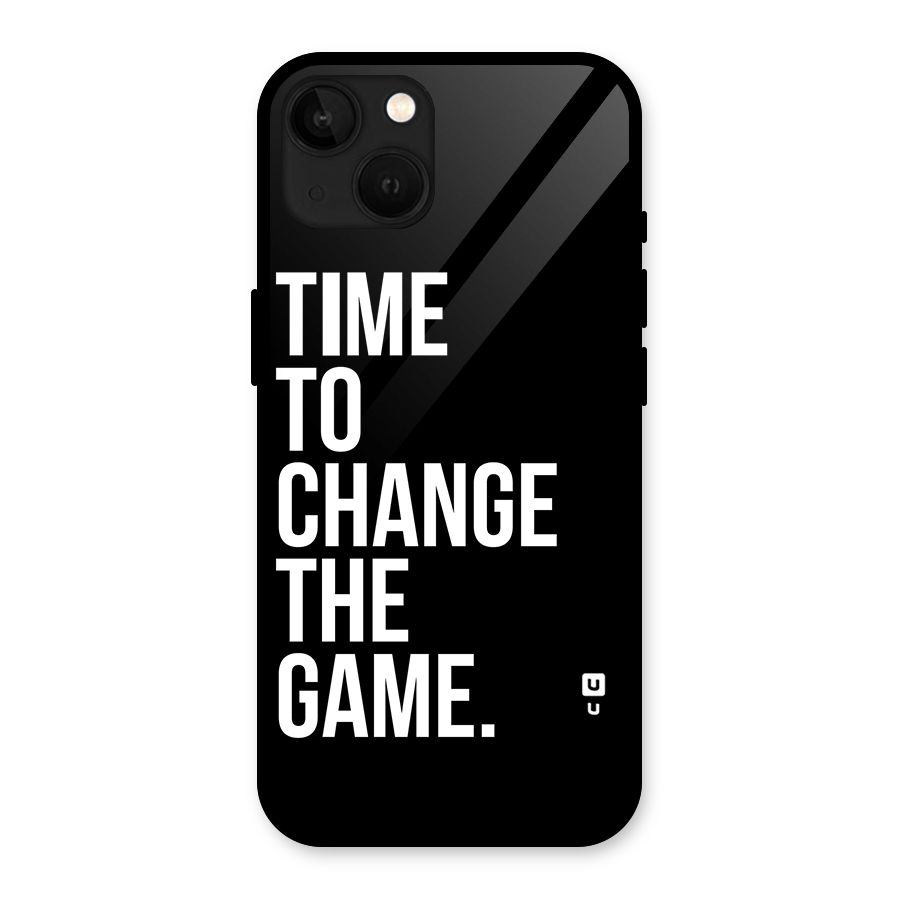 Time to Change the Game Glass Back Case for iPhone 13