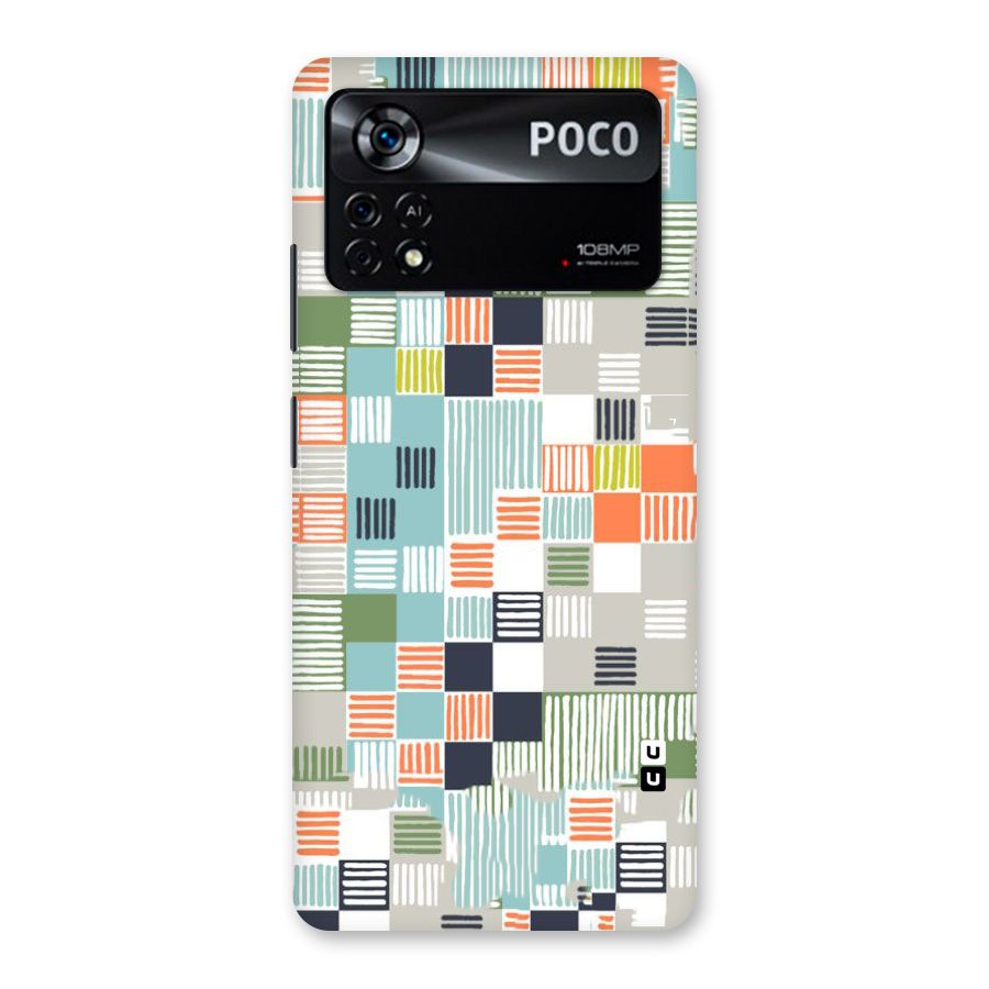 Tiny Boxes Stripes Back Case for Poco X4 Pro 5G