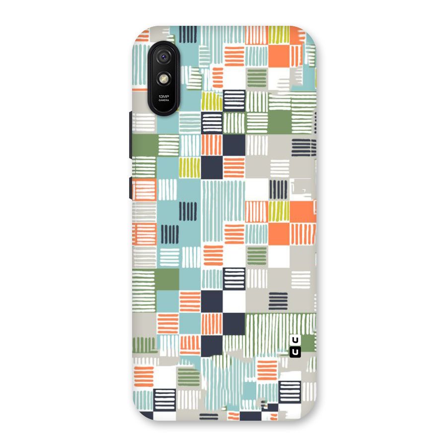 Tiny Boxes Stripes Back Case for Redmi 9A