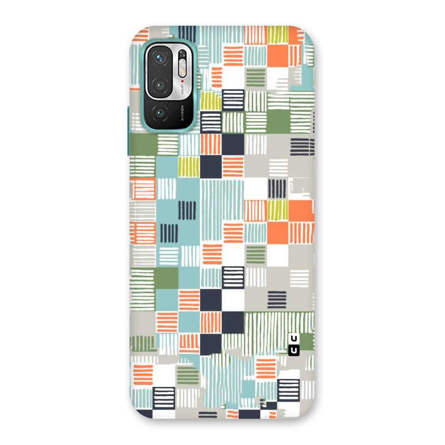 Tiny Boxes Stripes Back Case for Redmi Note 10T 5G