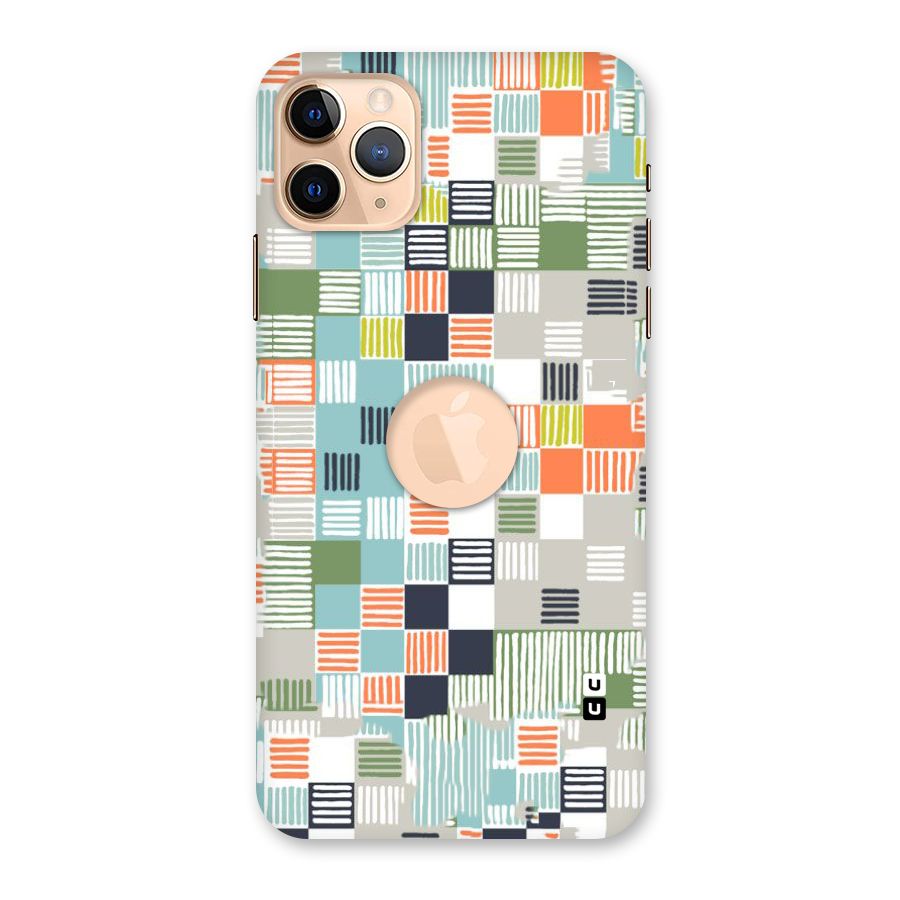 Tiny Boxes Stripes Back Case for iPhone 11 Pro Max Logo Cut