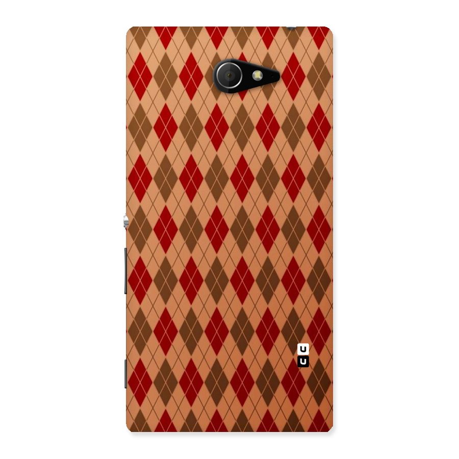 Tiny Checks Diamond Back Case for Sony Xperia M2
