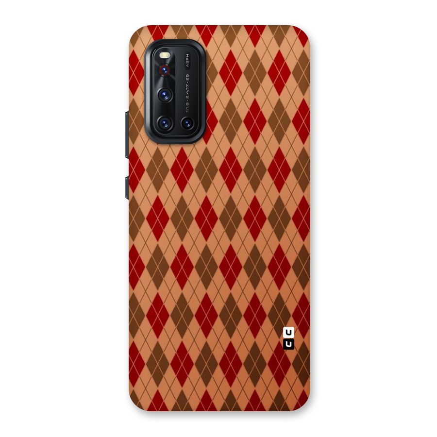 Tiny Checks Diamond Back Case for Vivo V19